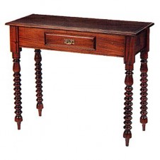 Mahogany Bobbin Leg Side Table