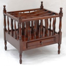 Canterbury Magazine Rack with One Drawer