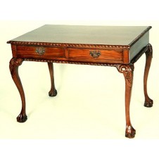 Mahogany Chippendale 2 Drawer Desk