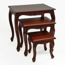 Mahogany Cabriole Leg Nest of Tables